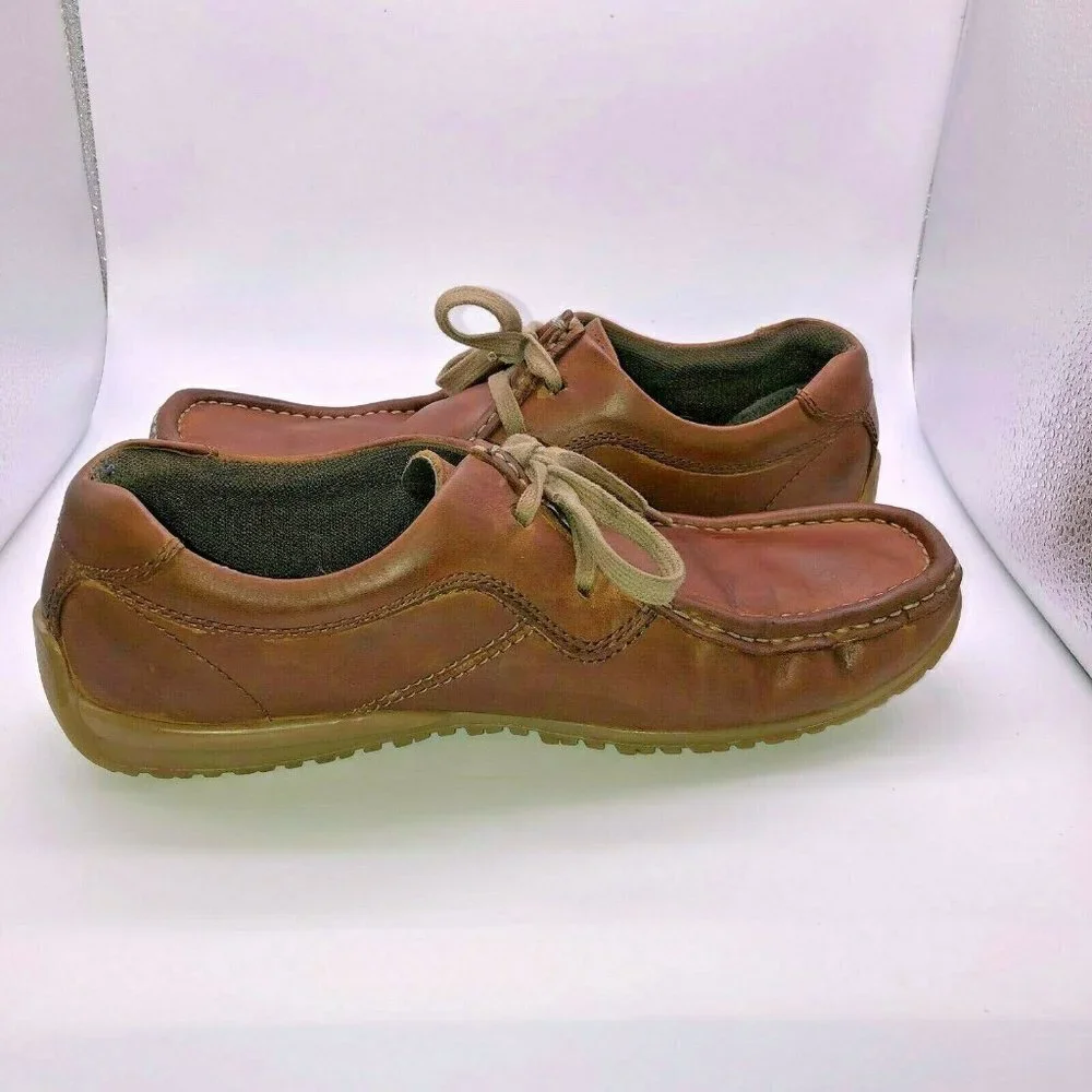 Marks and Spencer Blue Harbour Men's Size 8 ? Brown Leather Lace Up Shoes